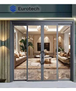 Cửa nhôm kính trượt quay Eurotech Hệ Vip 68 (Nẹp rời 8.0) Màu Xám đá