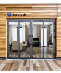 Cửa trượt quay Eurotech Hệ Vip 68 (Nẹp rời 8.0) Màu Ghi Xám