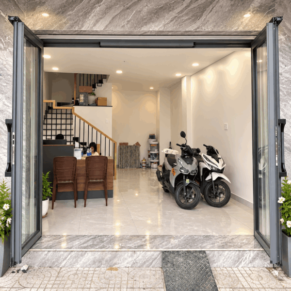 Cửa trượt quay Eurotech Hệ Vip 68 – Nẹp rời 8.0 Màu Ghi Xám
