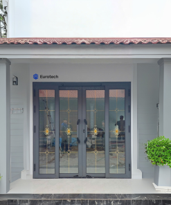 Cua Trượt Quay Hoang Gia Eurotech Nẹp Rời 8.0 Mau Ghi Xam Kính Hộp Nan đồng Phiên Bản Premium 2025