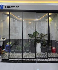 Cua Slim Truot Ban Công 5 Cánh Eurotech Premium