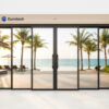 Cửa Slim trượt quay Eurotech 6 cánh Hệ ngoại thất- nẹp rời 8.0