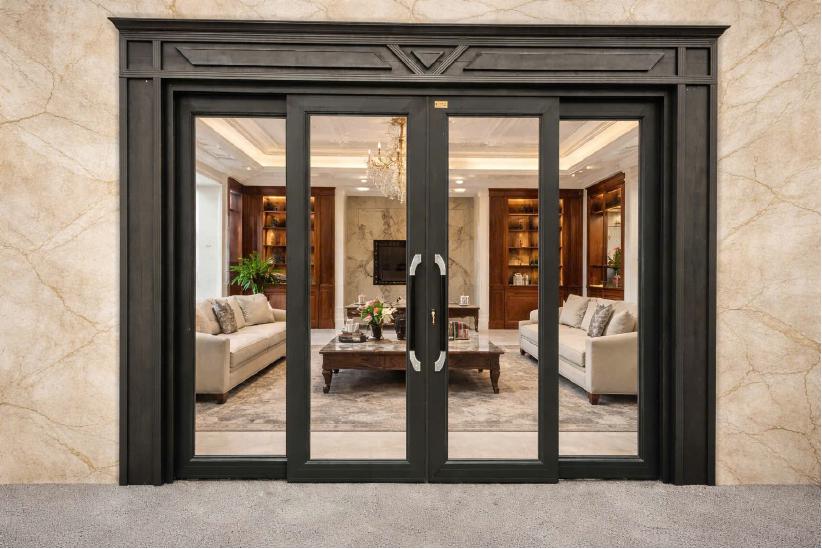 Cửa trượt quay Eurotech Hệ Hoàng Gia Bản Lớn 120 – Nẹp Rời 8.0