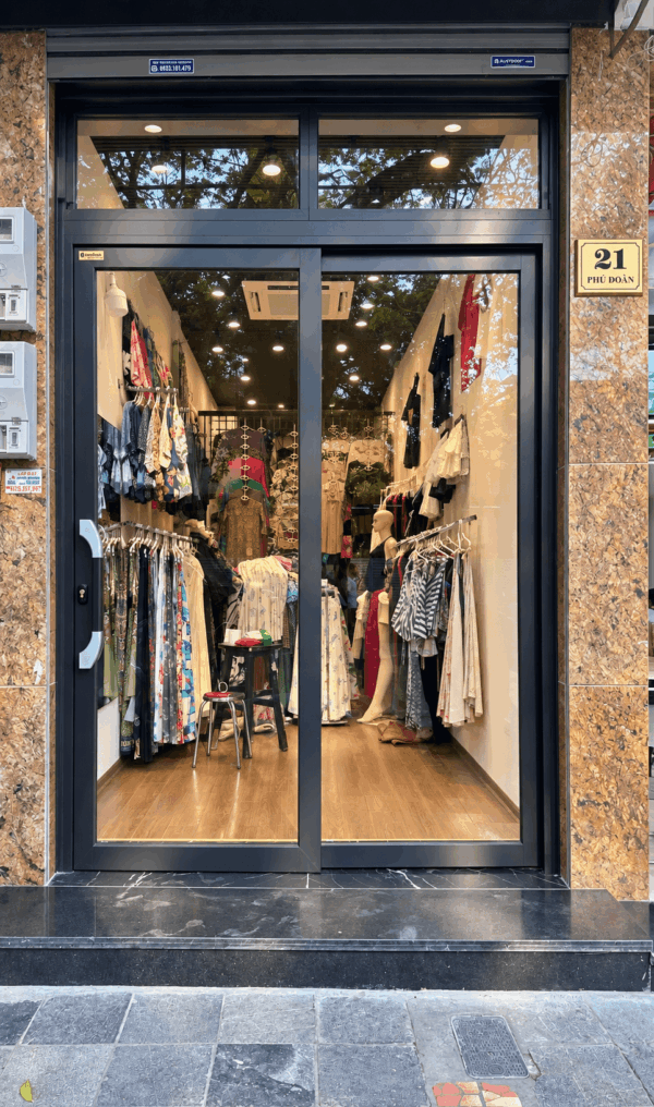 Cửa Trượt Quay Eurotech Hệ VIP 68 - Nẹp Rời 8.0 Màu Xám Đá – 2 Cánh