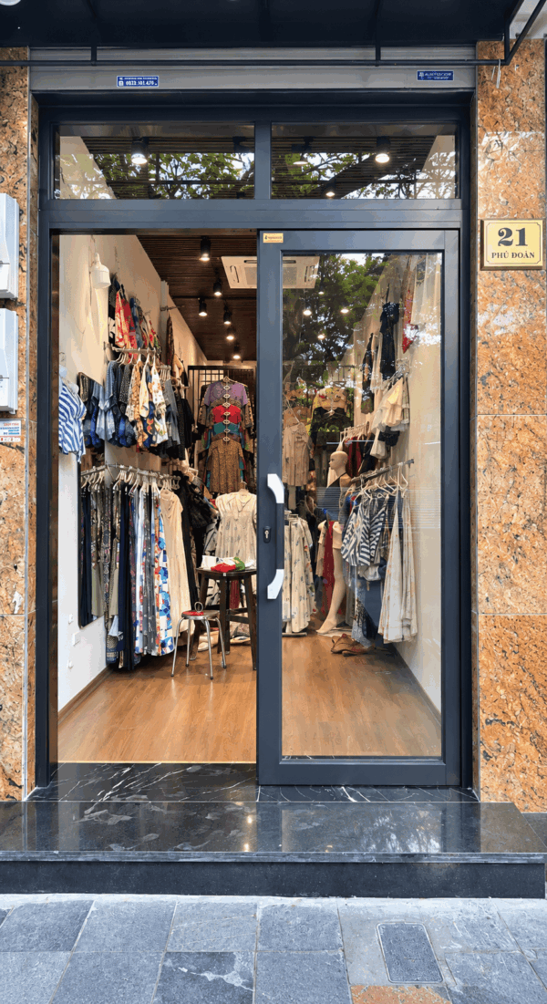 Cửa Trượt Quay Eurotech Hệ VIP 68 - Nẹp Rời 8.0 Màu Xám Đá – 2 Cánh